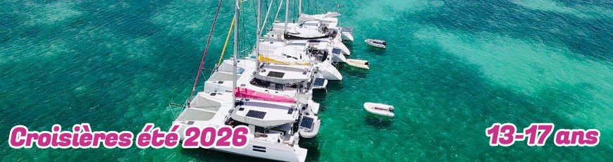 Croisière voile Antilles colonie voile pour les jeunes de 13 à 17 ans